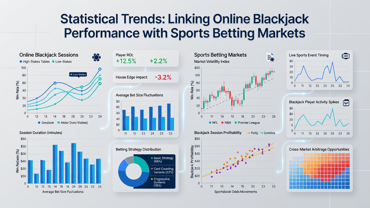 Chart illustrating lottery participation rates alongside blackjack session outcomes from international regulatory datasets